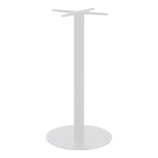 Stalp picior suport blat masa bar metal alb-negru 40x40x108 cm