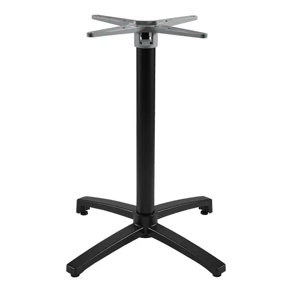 Stalp picior suport blat masa, Levo, Negru, 69x69x73 cm