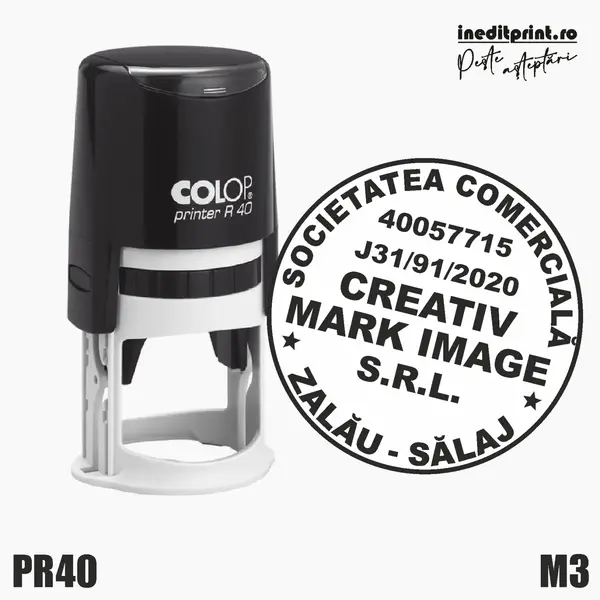Stampila Printer R40 SRL Tus negru