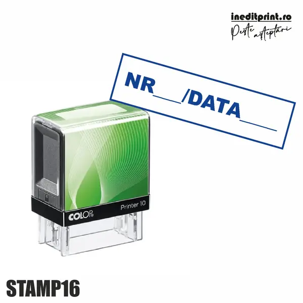 Stampila Printer STAMP16 - Numar Data Tus albastru, PRINTER 10