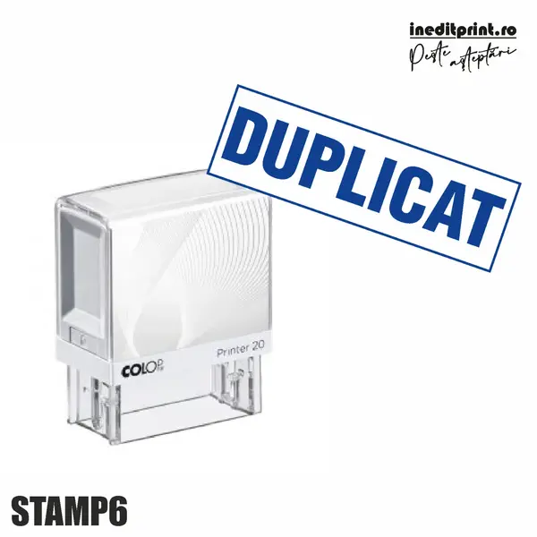 Stampila Printer STAMP6 - Duplicat Tus albastru, PRINTER 20