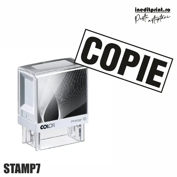 Stampila Printer STAMP7 - COPIE Tus negru, PRINTER 10
