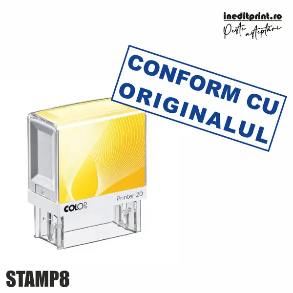 Stampila Printer STAMP8 - Conform cu Originalul Tus albastru, PRINTER 10