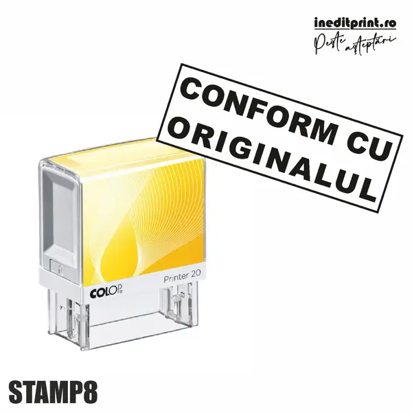 Stampila Printer STAMP8 - Conform cu Originalul Tus negru, PRINTER 10