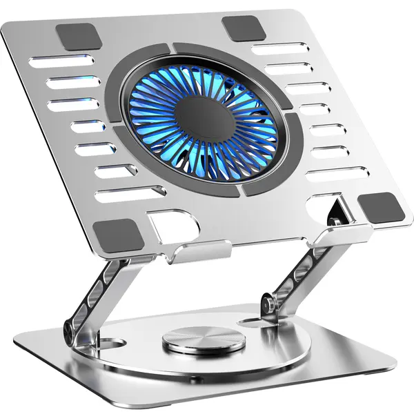 Stand/Cooler Vision Touch, 1 ventilator, Iluminat, Reglare 3 axe, pentru laptop 17"