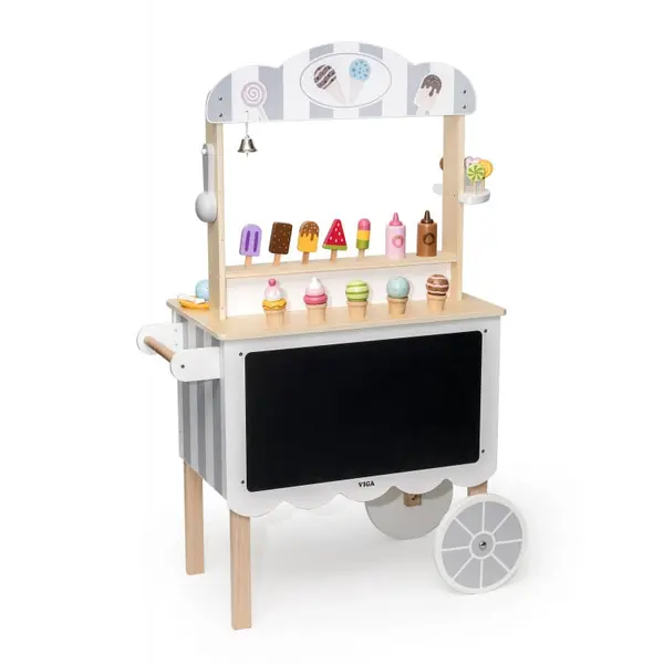 Stand inghetata Viga, lemn, accesorii, multicolor KID445507, la doar 934,00 lei