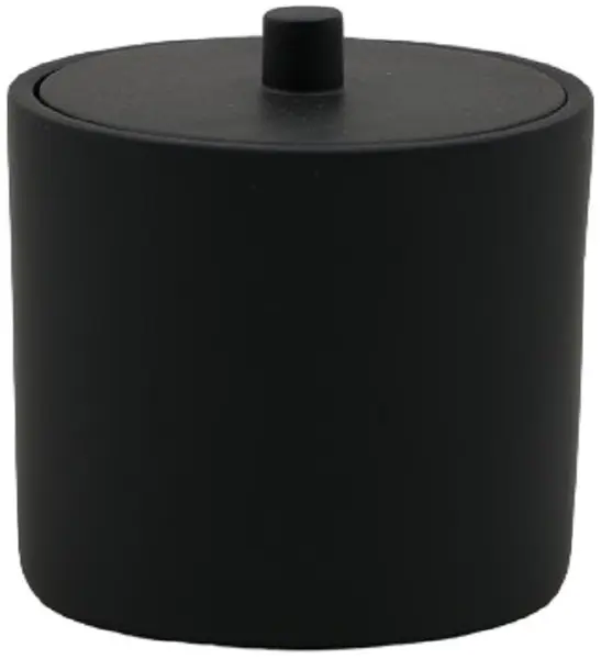 Stand pentru tampoane de bumbac Inter Ceramic - Blake, negru