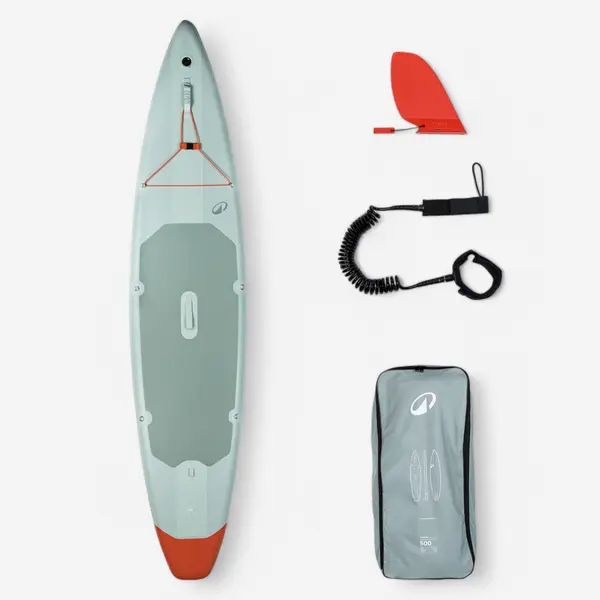 Stand up paddle gonflabil explorare 12'6 (până la 140kg) 500 Verde