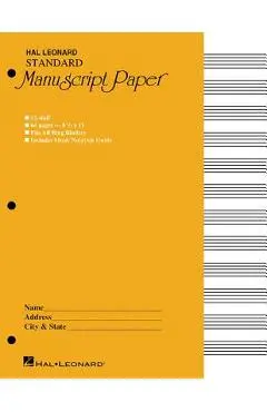 Standard Manuscript Paper ( Yellow Cover) - Hal Leonard Corp