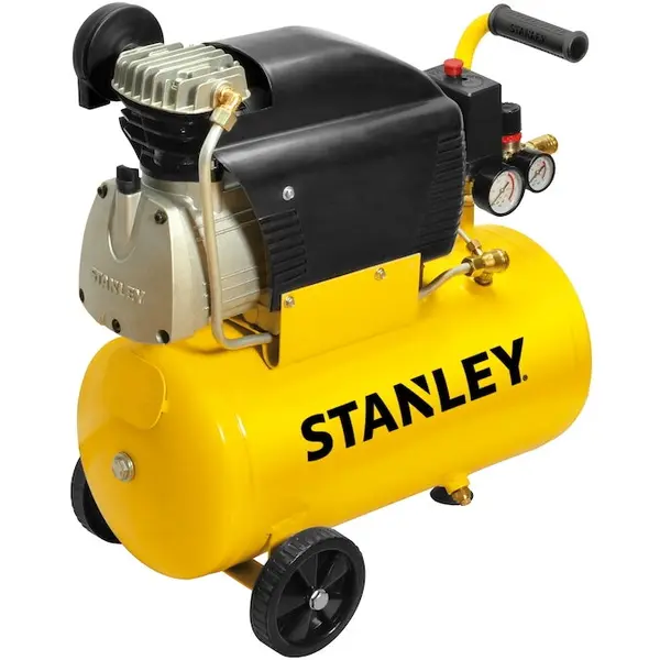 Stanley Compresor aer profesional Stanley D211, 2 CP, 24 l capacitate rezervor, 8 bar presiune lucru, 222 l/min debit aer