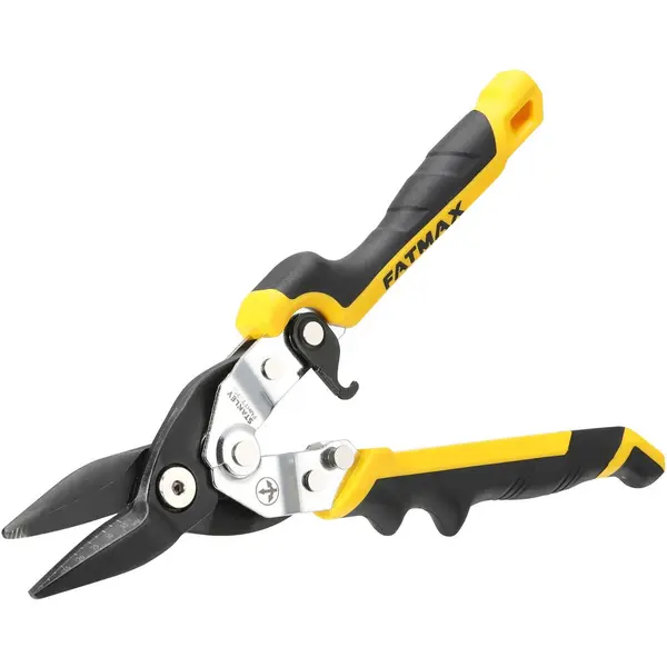 Stanley Foarfeca pentru taiere metal dreapta ergonomica Stanley FatMax FMHT73756-0, eliberare automata a incuietorii - operare cu o singura mana, maner bimaterial colorat si antiderapant: usor de identificat, cu taieturi confortabile si controlate