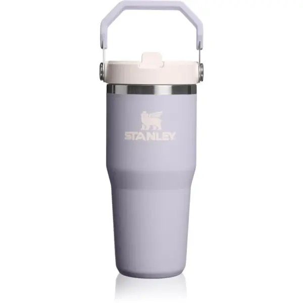 Stanley IceFlow™ Flip Straw 2.0 Tumbler sticlă termos din oțel inoxidabil Purple Dust 410 ml