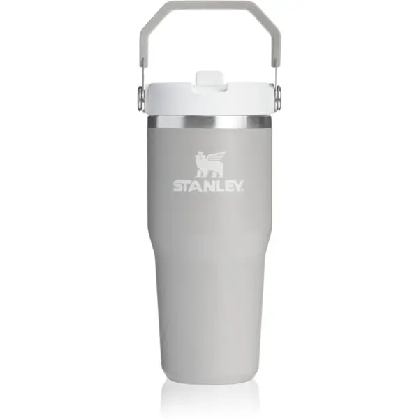 Stanley IceFlow™ Flip Straw 2.0 Tumbler sticlă termos din oțel inoxidabil Ash 410 ml