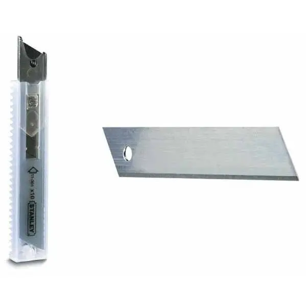 Stanley Lame 18mm Stanley, set 100 bucati, 0,55mm grosime, 110mm lungime