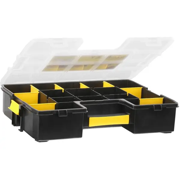 Stanley OrganizatorStanley SortMaster, Cutie de scule, 17 compartimente, Negru-Galben