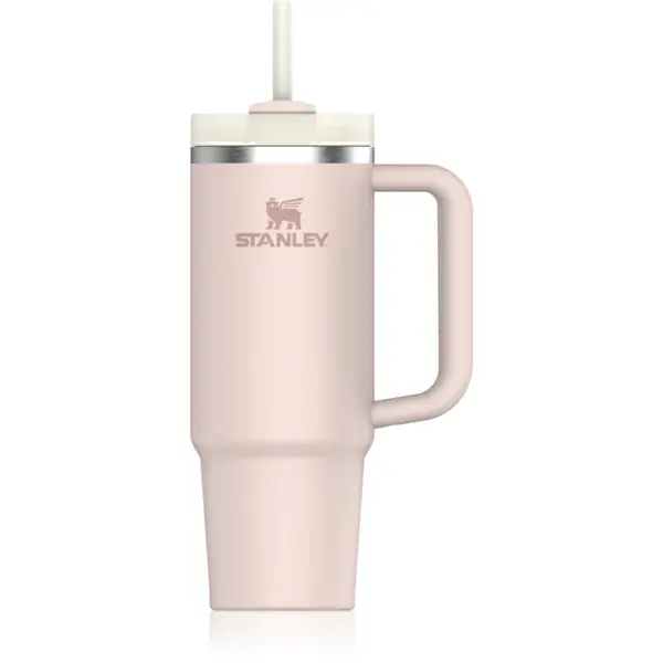 Stanley Quencher H2.O FlowState™ Tumbler pahar din oțel inoxidabil cu pai medium Rose Quartz 2.0 890 ml