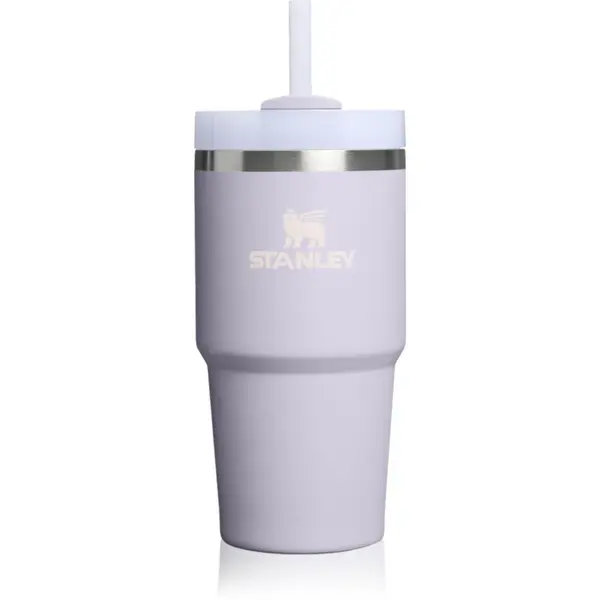 Stanley Quencher H2.O FlowState™ Tumbler pahar din oțel inoxidabil cu pai mic Purple Dust 590 ml