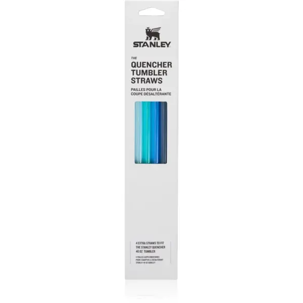 Stanley The Quencher Tumbler Straws pai de rezervă 1180 ml Blue 4 buc