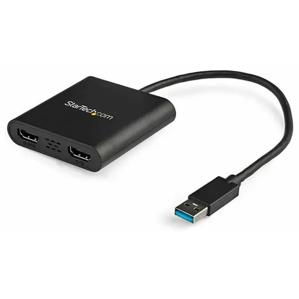 StarTech Adaptor Startech USB32HD2, HDMI 4K-/M/F, suporta sunet stereo (2 canale stanga, dreapta, Negru