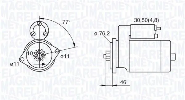 starter MAGNETI MARELLI 063521230160