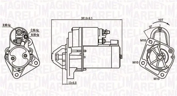 starter MAGNETI MARELLI 063721289010