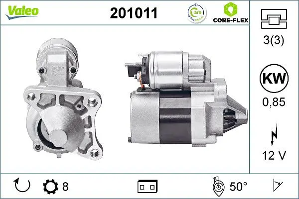 starter VALEO CORE-FLEX 201011