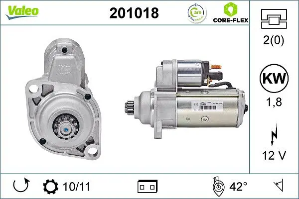 starter VALEO CORE-FLEX 201018
