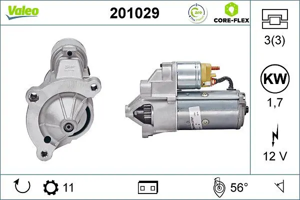 starter VALEO CORE-FLEX 201029