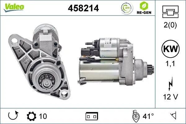 starter VALEO RE-GEN REMANUFACTURED 458214