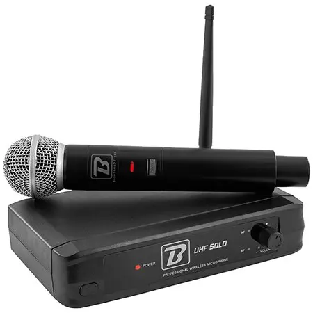 Statie 1 microfon UHF de mana wireless 682.2MHZ BoomTone DJ UHF SOLO F1