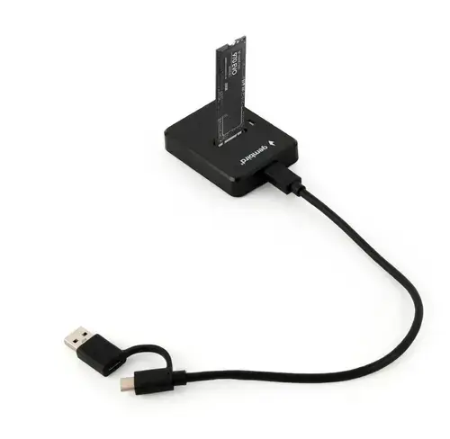 Statie andocare Gembird Desktop USB Type-C, M.2, SATA, NVME (Negru)