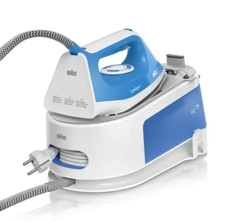 Statie de calcat Braun CareStyle IS1012BL, 2200 W, 340g/min, 1.5l, talpa ceramica (Alb/Albastru)