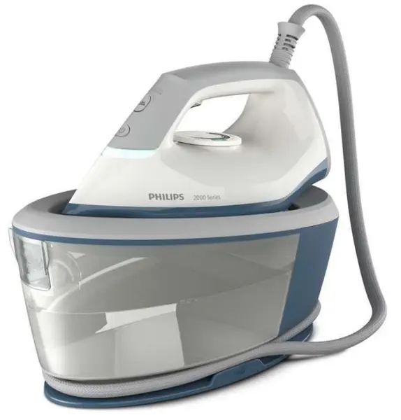 Stație de călcat cu abur Philips - PSG2000/20, 2400W, 110 g/min, albastru/alb