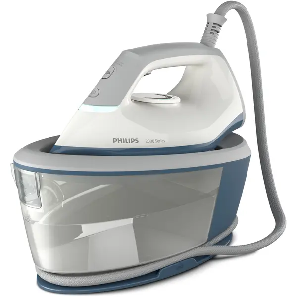 Statie de calcat cu abur Philips seria 2000 PSG2000/20, 2400 W, jet de abur continuu 110 g/min, Jet de abur de 300 g, Talpa ceramica, 1.4 l, Sistem de detartrare Smart Calc Clean