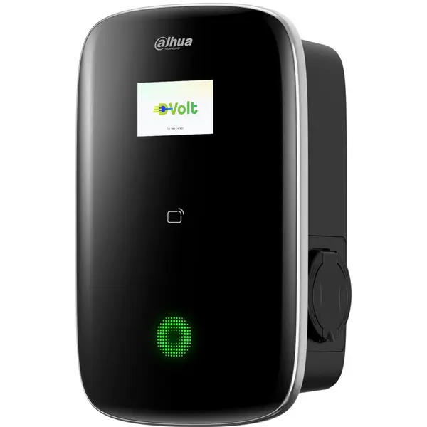 Statie de incarcare auto Dahua ICS-A220E-B1D, trifazata, AC400V, 22KW, 3x32A, Type 2, RFID/App control, cablu 5m, IP55