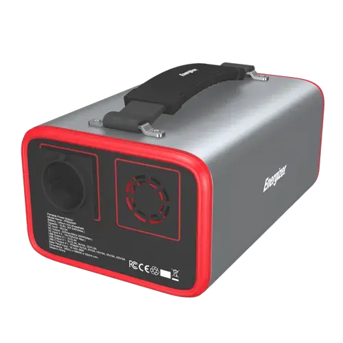Statie de incarcare electrica Energizer PPS320W1, 96000 mAh, 207.2 Wh, 300 W, 6 porturi incarcare (Negru/Rosu)