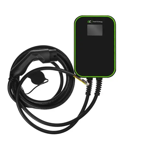 Statie de incarcare Green Cell Wallbox GC EV PowerBox, 22 kW, tip 2 (6m), IP66, 32A