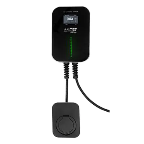 Statie fixa cu ecran pentru incarcare masini electrice EV-MAG BS-B10-BA/7, 7 kW, type 2, monofazat