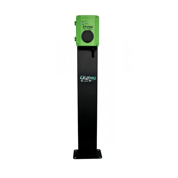 Statie fixa incarcare masini electrice EV-MAG GS322T2GOS, 22 kW, Type 2, trifazat, montaj pe stativ