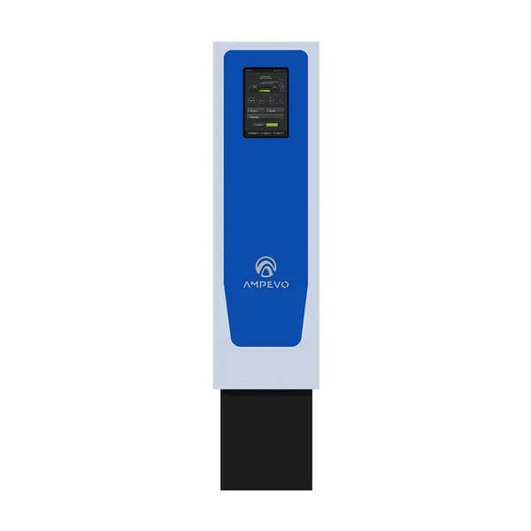 Statie incarcare masini electrice Ampevo AMP344T2D-IK10, 2x 22 kW, Type 2, trifazat, cablu 5m