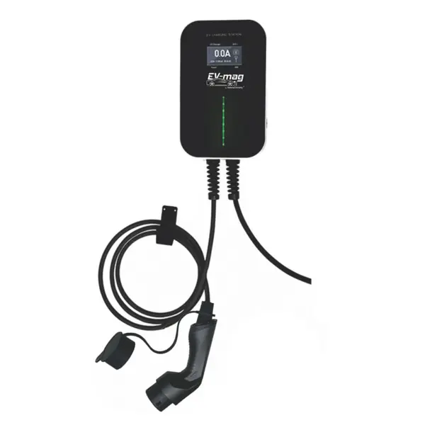Statie incarcare masini electrice EV-MAG Besen BS20-BC2-APP, WiFi, Bluetooth, ecran LCD, 22 kW, Type 2, trifazat, control din aplicatie