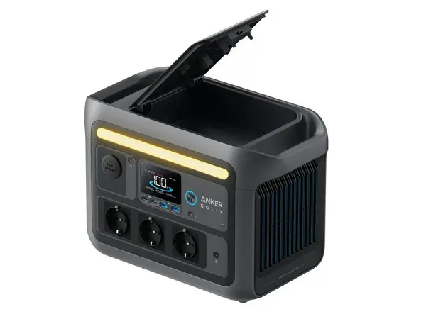 Statie incarcare portabila camping Anker SOLIX C800 A1755311, 768Wh, 1200W, 1600W SurgePad, incarcare in 58 min, control din aplicatie