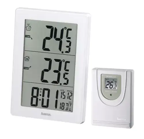 Statie meteo Hama EWS-3000, tIndicator capacitate baterie (Alb)