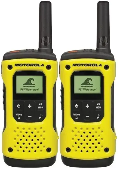 Statie Radio Motorola T92 H2O, rezistenta la apa, set cu 2 bucati (Galben)