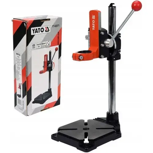 Stativ pentru bormasina Yato YT-82971, 400mm, reglare unghi, 43mm, 160x160mm