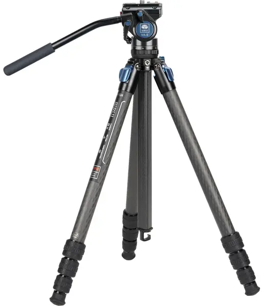 Stativ SIRUI - ST-124, cu cap de video VH-5, 38-158cm, negru