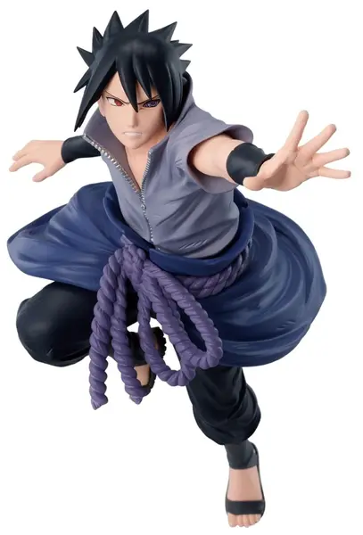 Statuetă Banpresto Animation: Naruto - Sasuke Uchiha (Vibration Stars), 14 cm