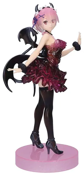 Statuetă Banpresto Animation: Re:Zero Starting Life in Another World - Ram (Clear & Dressy), 22 cm