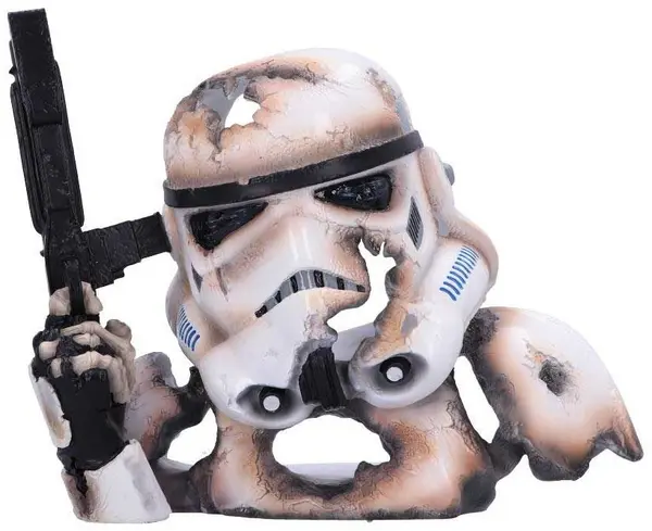 Statuetă bust Nemesis Now Movies: Star Wars - Blasted Stormtrooper, 23 cm