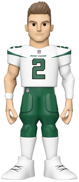 Statuetă Funko Gold Sports: NFL - Zach Wilson (New York Jets), 13 cm